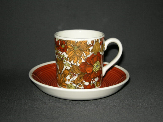 Royal Sphinx Paisley kop & schotel laag oranje/bruin