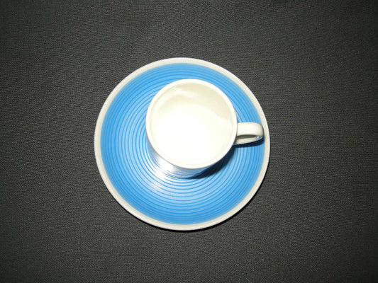 Royal Sphinx Paisley kop & schotel espresso blauw