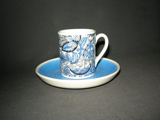 Royal Sphinx Paisley kop & schotel espresso blauw