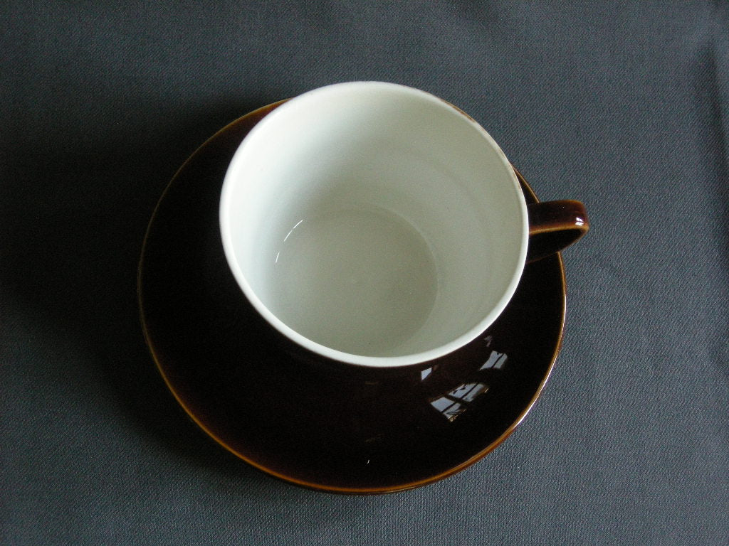 Villeroy & Boch bruin 004. grote kop & schotel