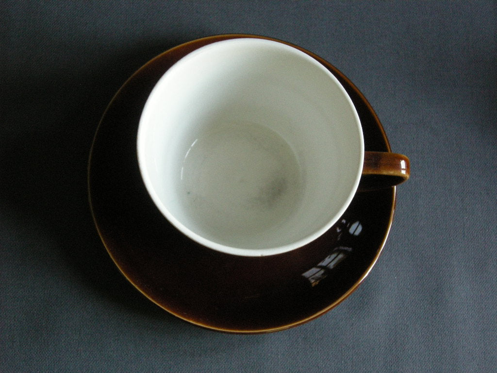 Villeroy & Boch bruin 004. grote kop & schotel