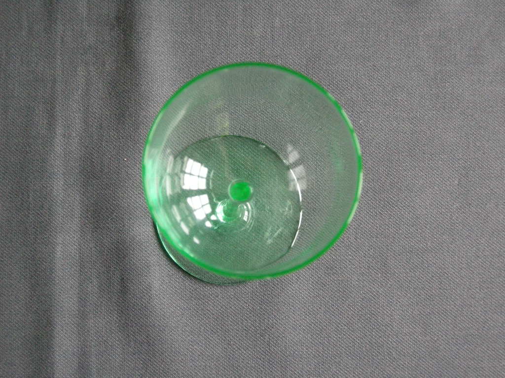 glas - kristal annagroen 004. set van 9 glazen