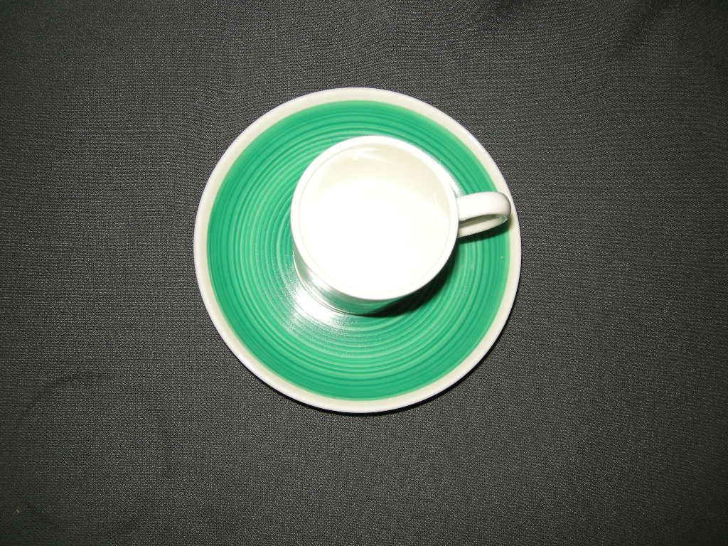 Royal Sphinx Paisley kop & schotel espresso groen