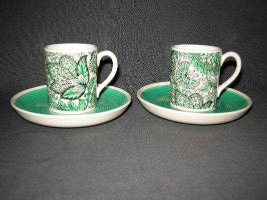 Royal Sphinx Paisley kop & schotel espresso groen