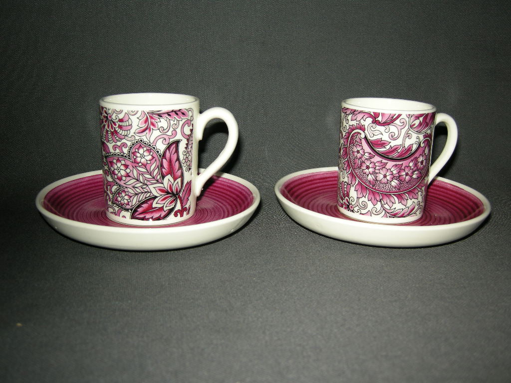 Royal Sphinx Paisley kop & schotel espresso rose