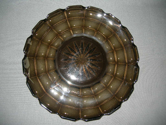 glas - kristal smoke 005. presenteerschaal