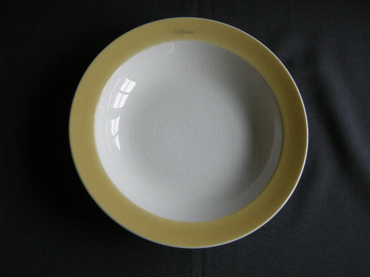 Petrus Regout / Royal Sphinx pastel okergeel 005. soepbord