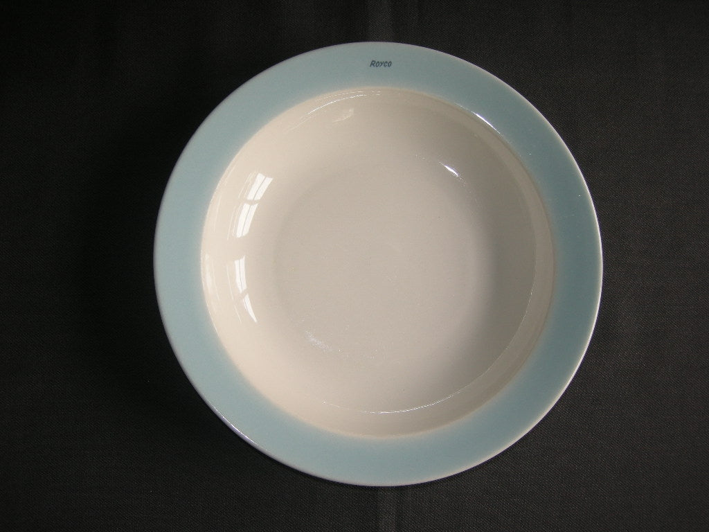 Petrus Regout / Royal Sphinx pastel blauw 005. soepbord "Royco"