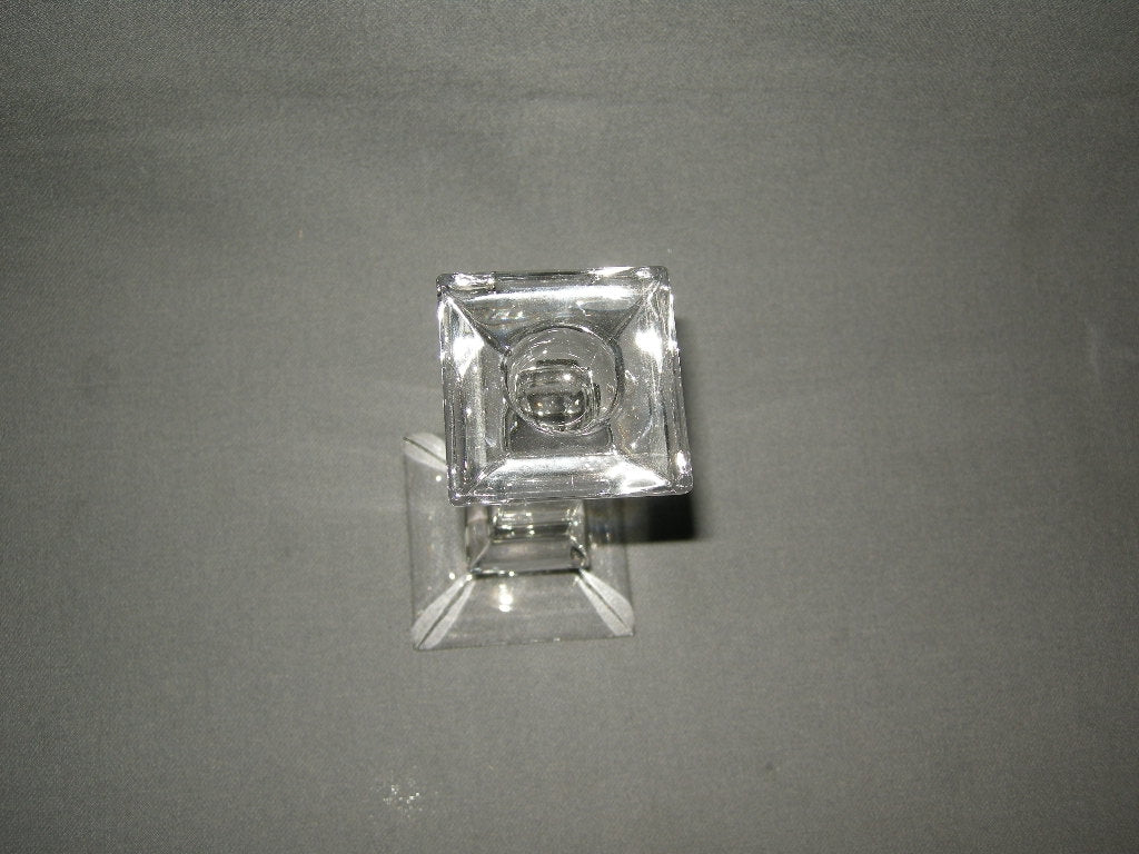 glas - kristal kandelaars + theelichthouders 005. Villeroy & Boch, hoogte 15 cm.