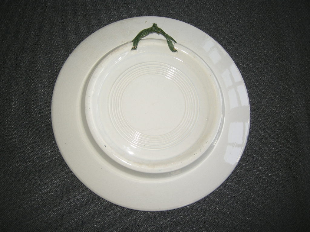 Elsterwerda Keramik blauw - witte wandborden 005. doorsnee 18 cm.