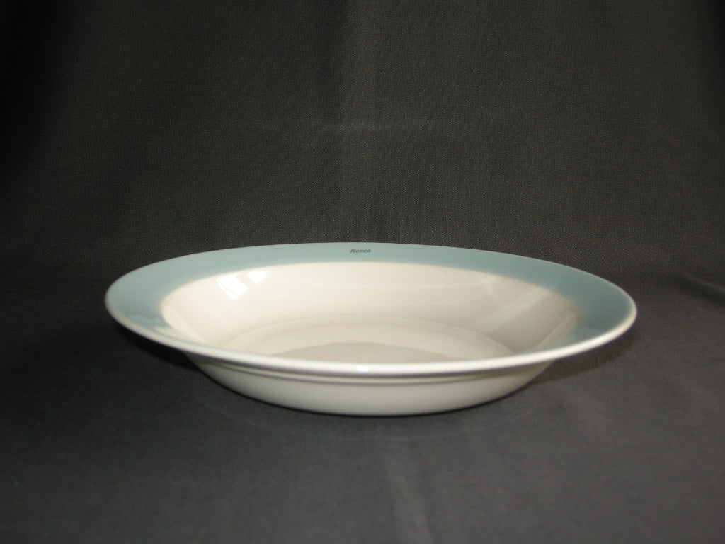 Petrus Regout / Royal Sphinx pastel blauw 005. soepbord "Royco"