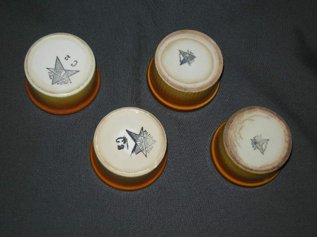 Petrus Regout parafeu oranje 005. souffleschaaltjes
