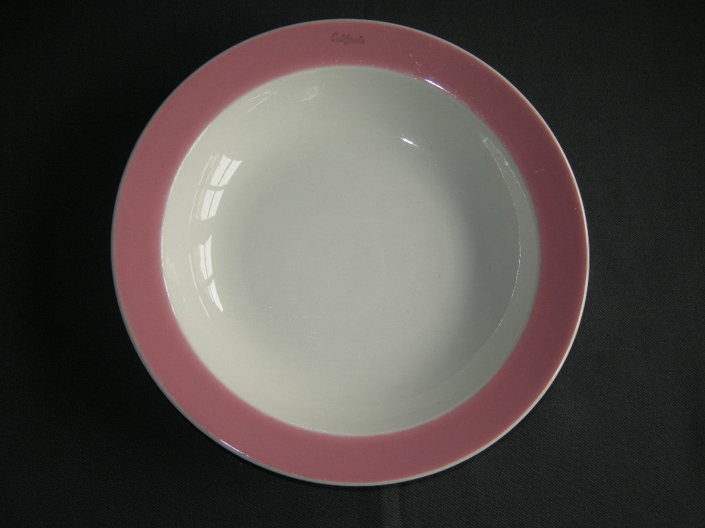 Petrus Regout / Royal Sphinx pastel rose 006. soepbord met opschrift "California"