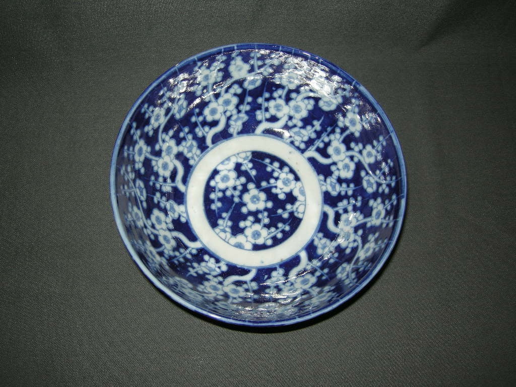 diverse serviesdelen 006. niet gemerkt, schaal blauw - wit