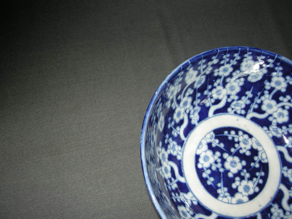 diverse serviesdelen 006. niet gemerkt, schaal blauw - wit