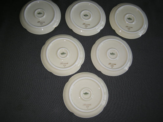 Rosenthal glad Moosrose 2984 004. cakebordjes goud sleets