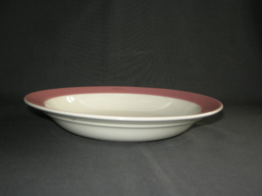 Petrus Regout / Royal Sphinx pastel rose 006. soepbord met opschrift "California"