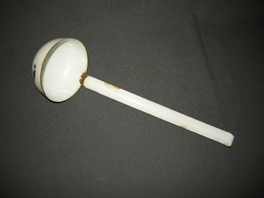 emaille wit 006. soeplepel