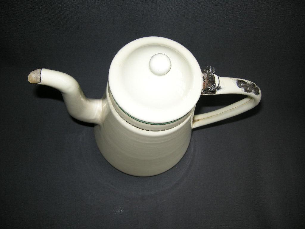 emaille crème 006. koffiepot