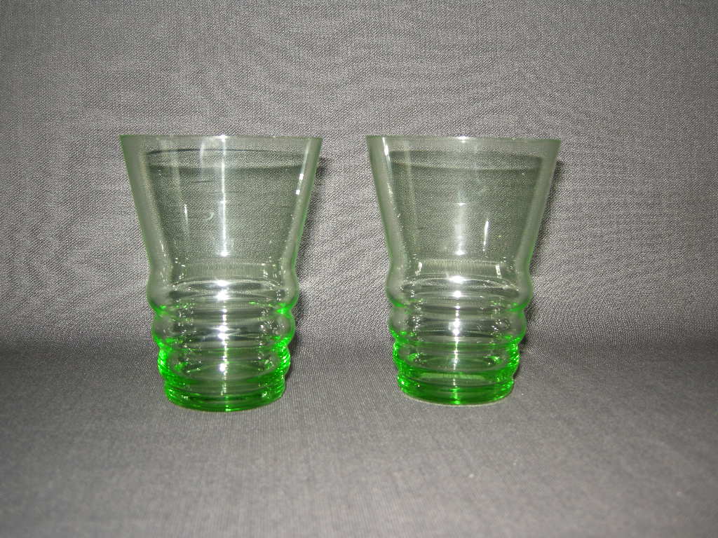 glas - kristal annagroen 007. set van 2 glazen