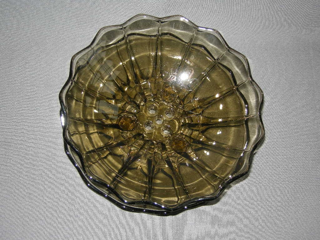 glas - kristal smoke 007. fruittes op onderbord