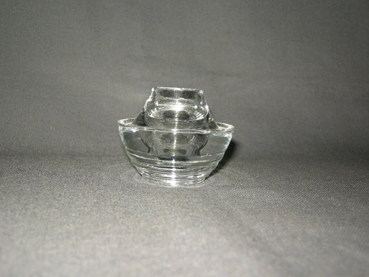 glas - kristal kandelaars + theelichthouders 007. lage kandelaar