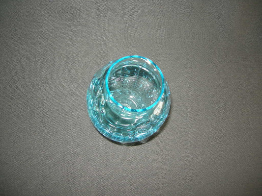 glas - kristal lichtblauw glas 008. vaasje