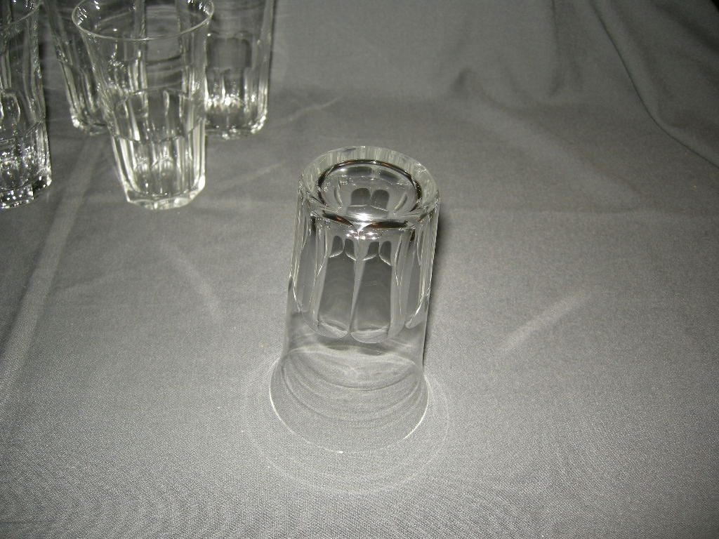 glas - kristal diverse glazen 008. 6 hoge water- / wijnglazen
