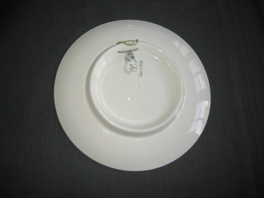 Elsterwerda Keramik blauw - witte wandborden 008. doorsnee 23 cm.