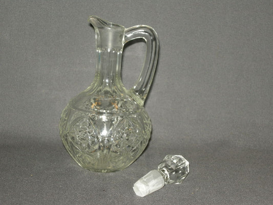 Gebruikt glas / kristal karafje rond bol