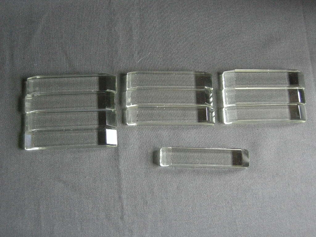 glas - kristal messenleggers 010. 11 stuks
