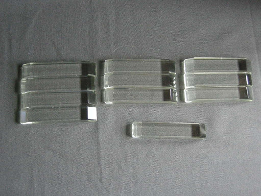 glas - kristal messenleggers 010. 11 stuks