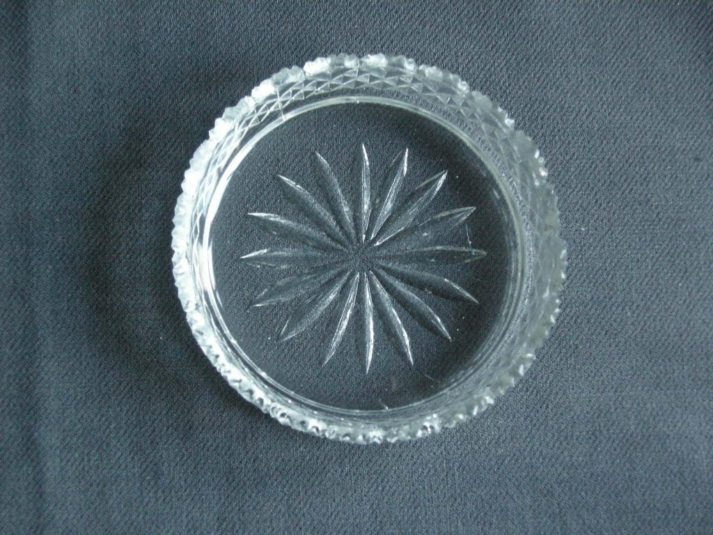 glas - kristal onderzetters 010. 6 onderzetters