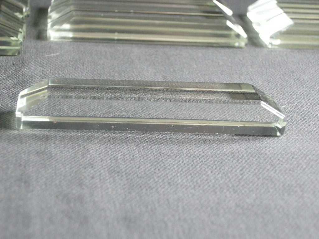 glas - kristal messenleggers 010. 11 stuks