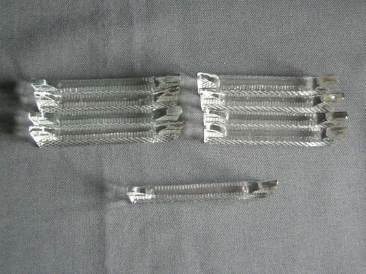 glas - kristal messenleggers 011. 9 stuks