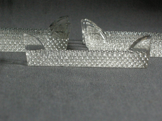 glas - kristal messenleggers 011. 9 stuks