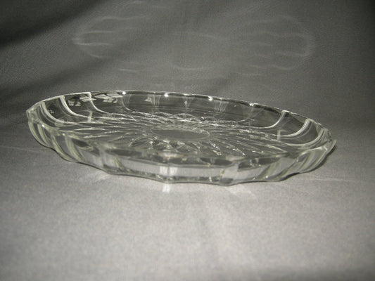 Gebruikt glas - kristal presenteerschalen 011. zware presenteerschaal