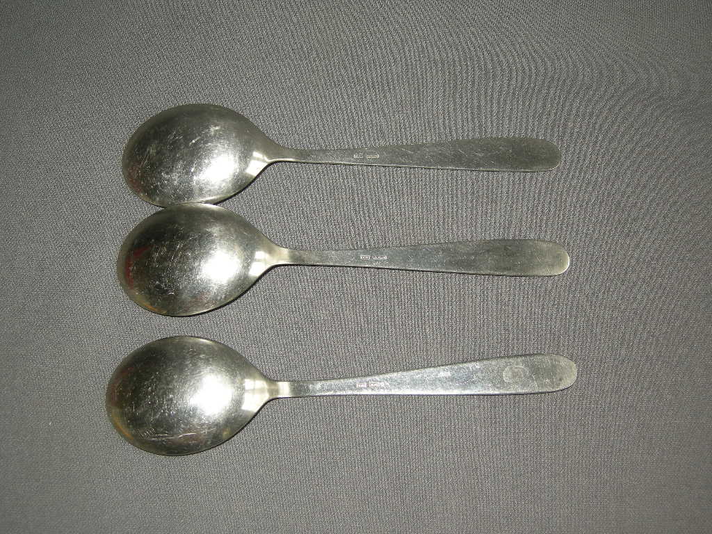 Gero Zilmeta diverse bestekdelen 011b. 3 lepels 19,8 cm.