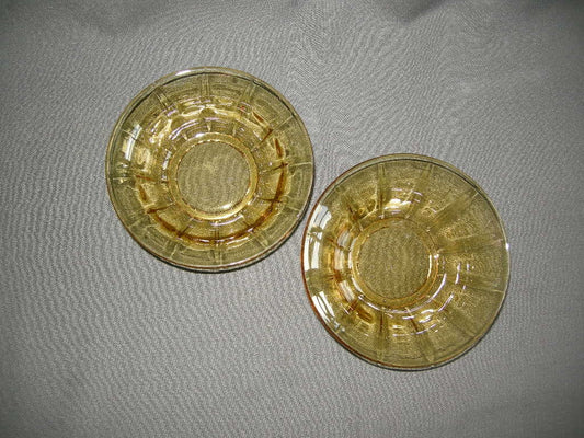 glas - kristal geel 012. schaaltjes