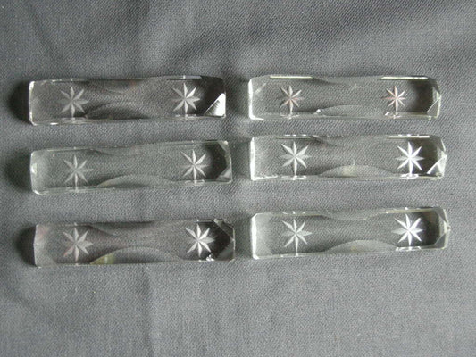 glas - kristal 012. 6 messenleggers