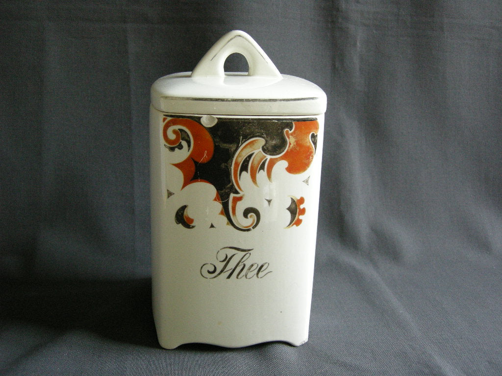 Societe Ceramique Faust voorraadpot "thee"