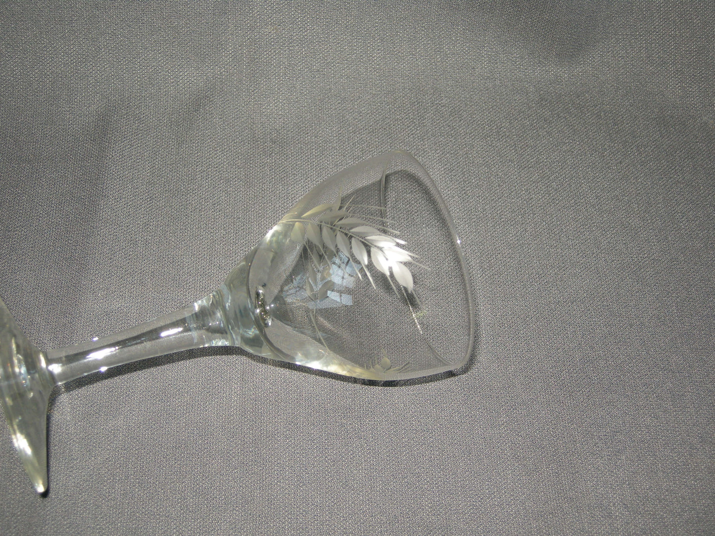 gebruikt glas / kristal glazen 012 a. 4 glaasjes O7 cm.