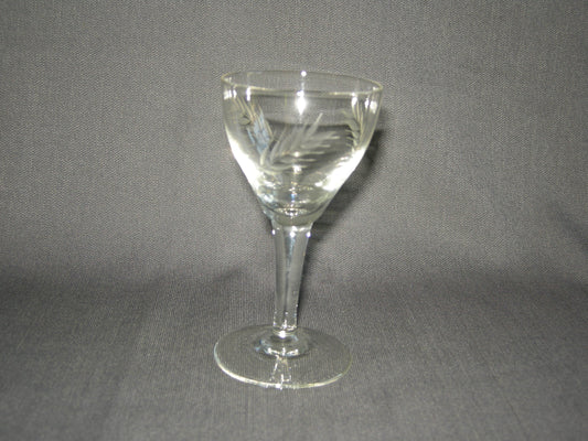 gebruikt glas / kristal glazen 012 c. 2 glaasjes O5,7 cm.