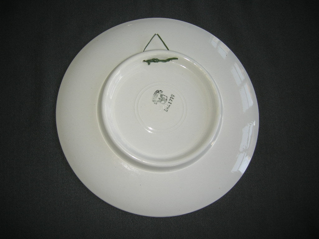 Elsterwerda Keramik blauw - witte wandborden 013. doorsnee 28 cm.