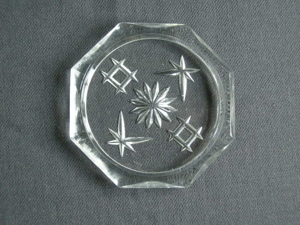 glas - kristal onderzetters 014. 8 onderzetters