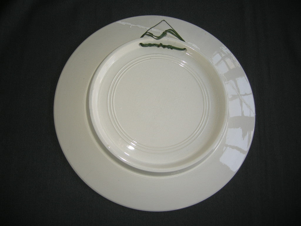 Elsterwerda Keramik blauw - witte wandborden 014. doorsnee 30,5 cm.