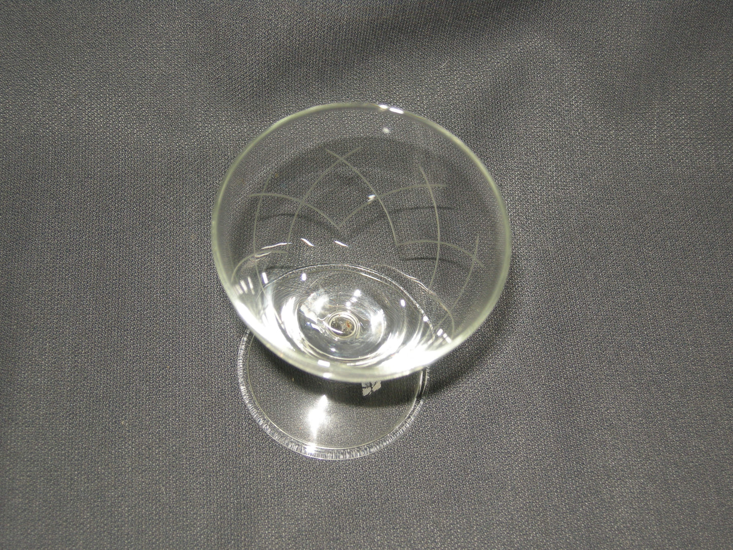 gebruikt glas / kristal glazen 014 c2. 3 portglaasjes