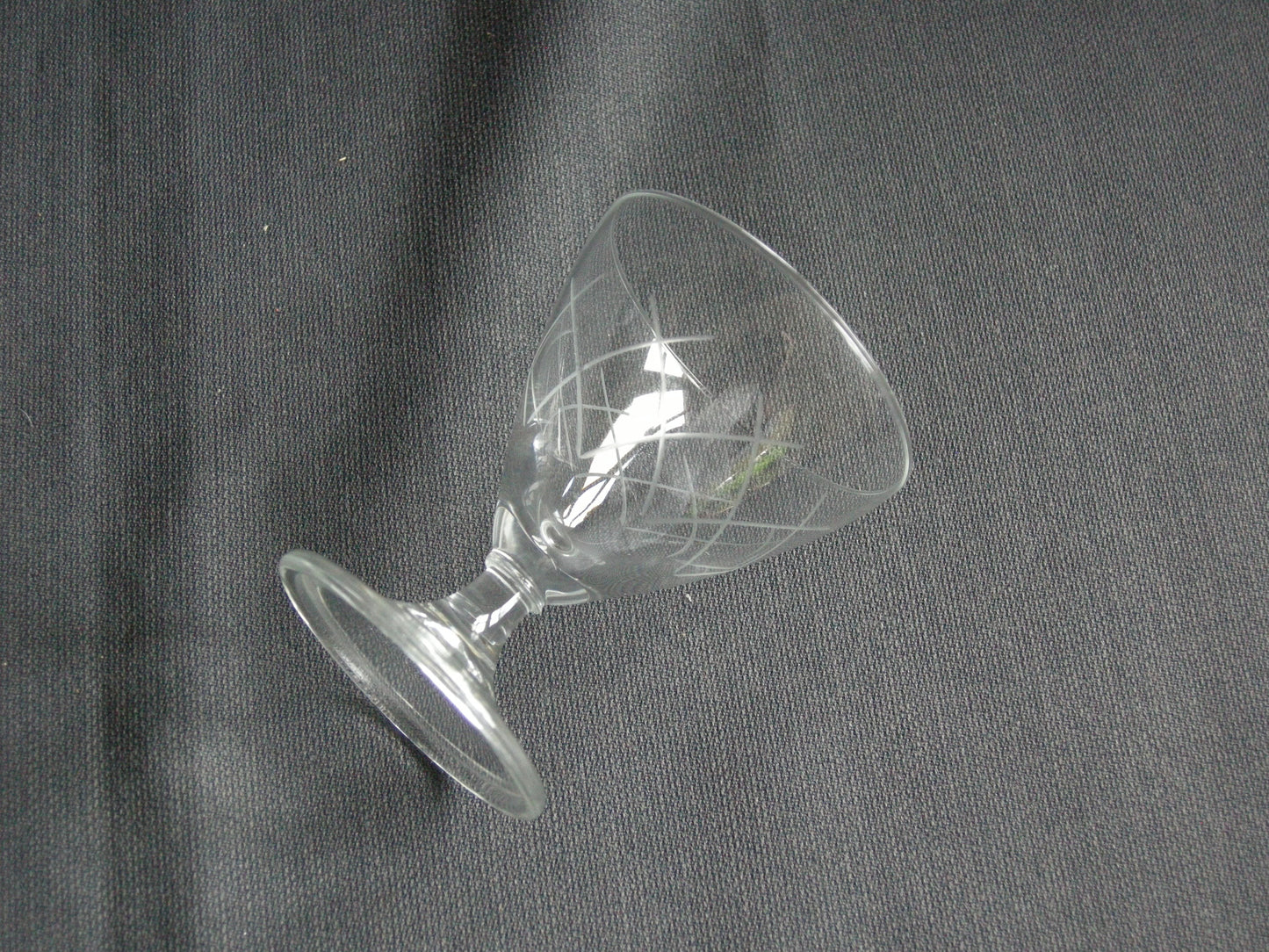 gebruikt glas / kristal glazen 014 d2. 5 borrelglaasjes