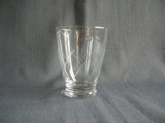 gebruikt glas / kristal glazen 014 e. 5 waterglazen
