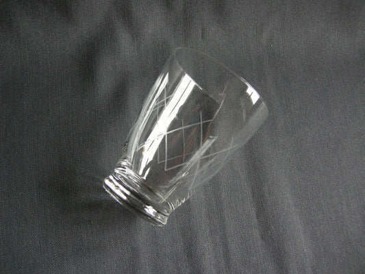gebruikt glas / kristal glazen 014 e. 5 waterglazen